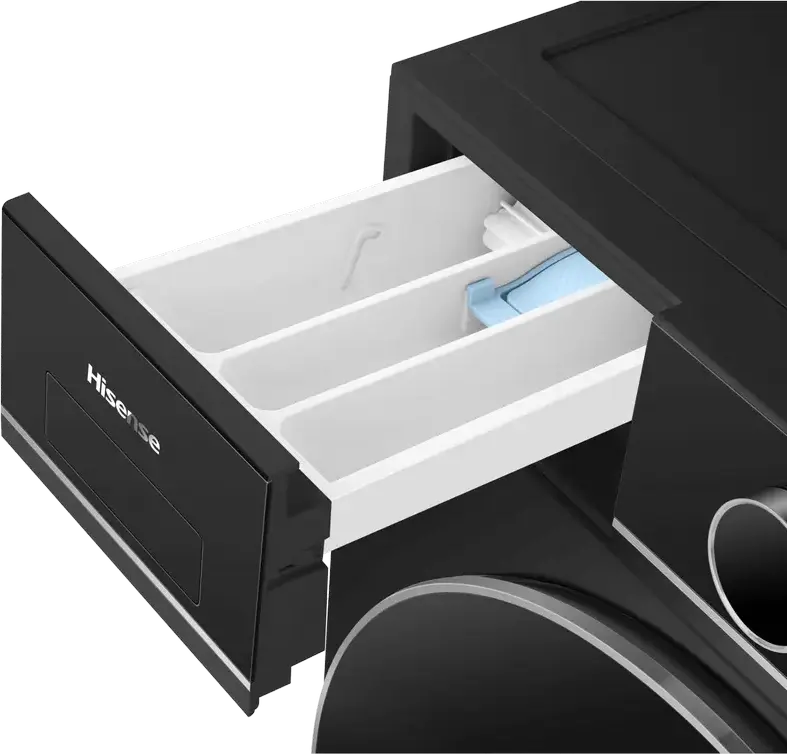 Hisense WF5I9043BBFS Front-Load Washing Machine, 9kg, Energy Class A, 1400 rpm, Black, Wi-Fi ConnectLife, Steam Mix, RainDrop Drum, 19 Programs
