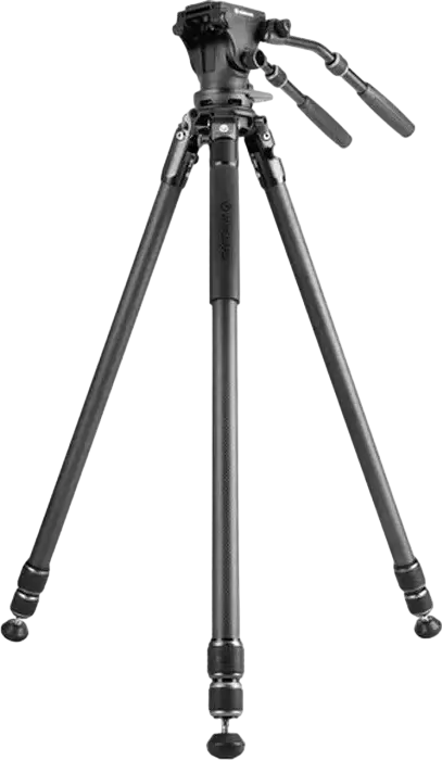 Vanguard ALTA PRO 3VRL 303AV20 Professional Aluminum Video Tripod with VEO PV-20 Pan Head, Leveling Base, 180cm Max Height, 5.9kg Load, Black