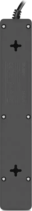 SVEN SF-05E Surge Protector Power Strip, 5 Sockets CEE 7/4, 3m Cable, 2300W 10A, Overload & Short Circuit Protection, Child Safety Shutters, Black