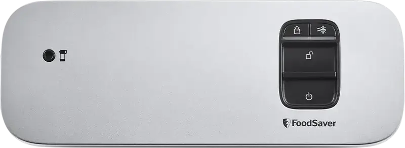 FoodSaver VS1190X Vacuum Sealer, Stainless Steel and Plastic, Dry and Moist Modes, 20.3 cm Sealing Width, Compact Design, Silver, with Vacuum Hose