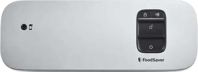 FoodSaver VS1190X Vacuum Sealer, Stainless Steel and Plastic, Dry and Moist Modes, 20.3 cm Sealing Width, Compact Design, Silver, with Vacuum Hose