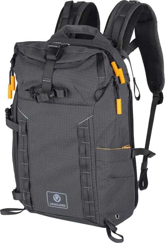 Rucsac Foto Vanguard VEO Active 42M, 17L Nylon 840D Rezistent, Compartiment Laptop 13" și Tabletă 10", Rezistență Apă IP55, Gri, cu Husă de Ploaie