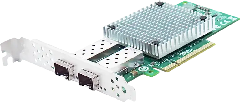 LR-Link LREC9812BF-2SFP+ Dual Port 10Gbps SFP+ Network Adapter, Intel X710 Controller, PCIe 3.0 x8, SR-IOV, VMDq, DPDK, Full and Half Height Brackets