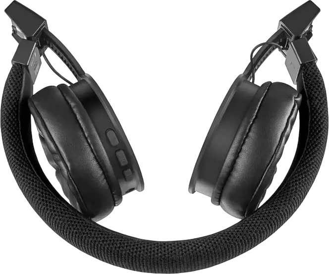 SVEN AP-B700MV Wireless Stereo Over-Ear Headphones, Bluetooth 5.3, Integrated Microphone, 40mm Drivers, Closed-Back Design, Black, Detachable Cable