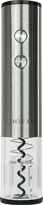 Circle Joy CJ-TZ20 Wine Accessory Set - Stainless Steel Corkscrew, Wine Pourer Aerator and Vacuum Stopper with Integrated Storage Case
