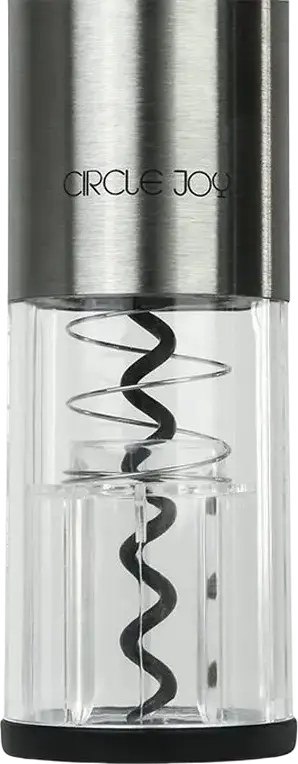 Circle Joy CJ-TZ20 Wine Accessory Set - Stainless Steel Corkscrew, Wine Pourer Aerator and Vacuum Stopper with Integrated Storage Case