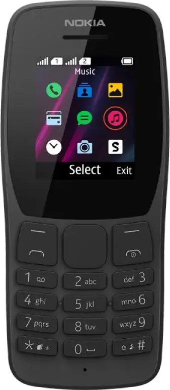 Telefon mobil Nokia 110, Negru