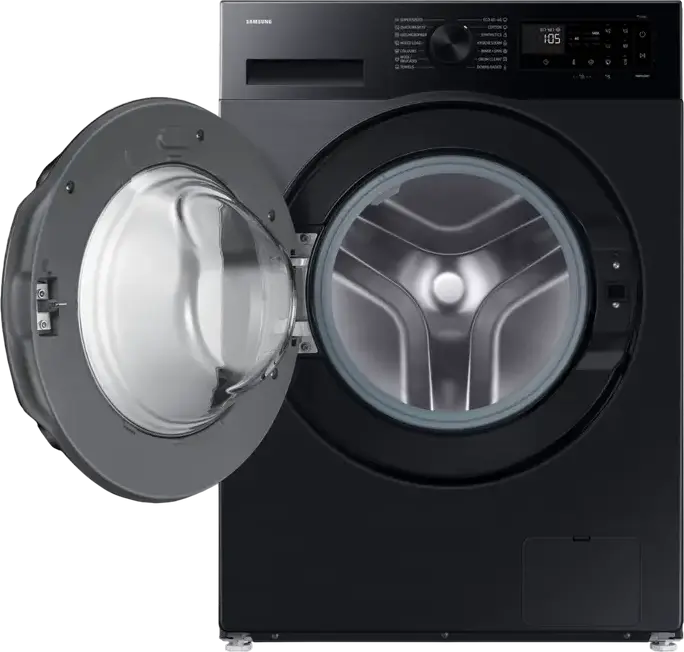 Samsung WW90DG5G34ABLE Front-Load Washing Machine, 9kg, Energy Class A, 1400 rpm, AI Ecobubble, SpaceMax, Hygiene Steam, SmartThings Wi-Fi, Black