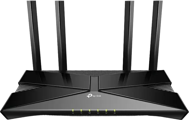 Router TP-Link Archer AX55 AX3000 Wi-Fi 6 Dual-Band, Procesor Dual-Core 1GHz, 512MB RAM, 4 Antene High-Gain, Porturi Gigabit, USB 3.0, OneMesh, HomeShield, Negru