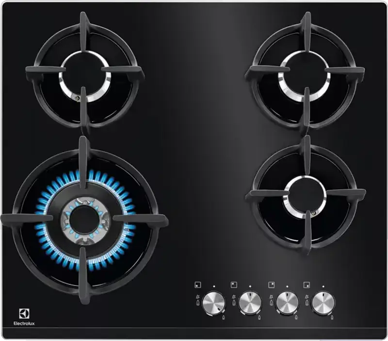 Plită pe gaz Electrolux KGG6437K, Negru