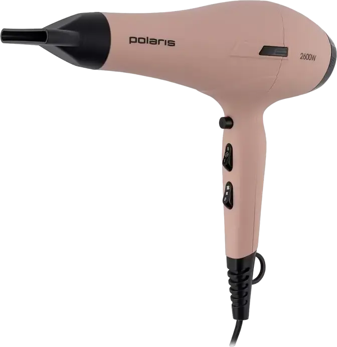 Uscător de păr Polaris PHD 2600AC, 2600W, Roz