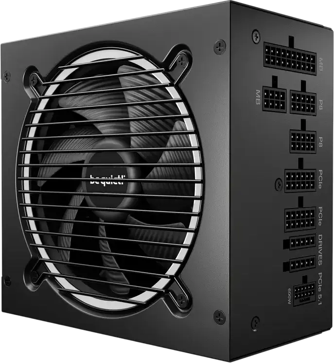 Блок питания be quiet! Pure Power 13 M 750W, 80 PLUS Gold, ATX 3.1, PCIe 5.1 12V-2x6, Полностью модульный, Бесшумный вентилятор 120мм, Черный
