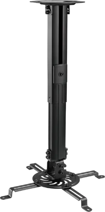 Suport Plafon Ajustabil pentru Proiector Gembird CM-B-01, Otel Vopsit Electrostatic Negru, Suporta 13kg, Rotire 360, Inclinare, Inaltime 380-580mm