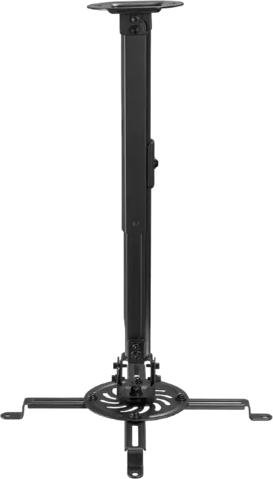 Suport Plafon Ajustabil pentru Proiector Gembird CM-B-01, Otel Vopsit Electrostatic Negru, Suporta 13kg, Rotire 360, Inclinare, Inaltime 380-580mm