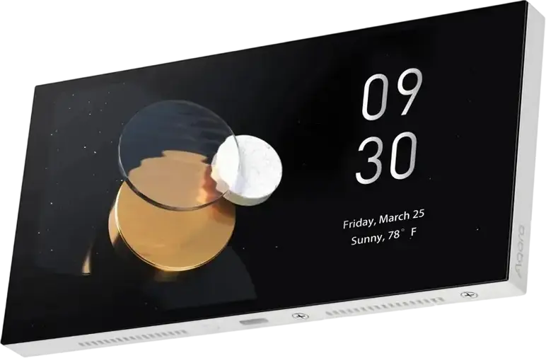 Aqara Panel Hub S1 Plus Smart Home Control Panel, 6.9-inch Touchscreen, Zigbee 3.0 & Matter over Bridge, Dual-band Wi-Fi, Wall-mounted White Hub