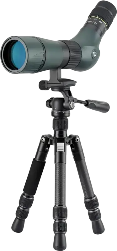 Vanguard VESTA GOT 233CP Carbon Fiber Table-top Video Tripod with Fluid Head, 3kg Load Capacity, 57.7cm Max Height, for DSLR, Mirrorless, Smartphones
