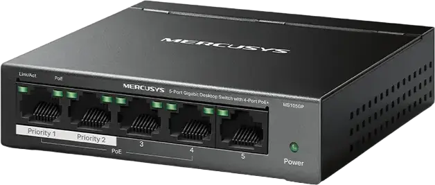 Comutator PoE MERCUSYS MS105GP, 4x IEEE 802.3af/at