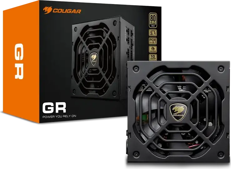 Cougar Power GR 1000W PSU, 80 PLUS Gold, ATX 3.1, PCIe 5.1, Fully Modular Power Supply, 140mm FDB Fan, Japanese Capacitors, CGR GDN-1000