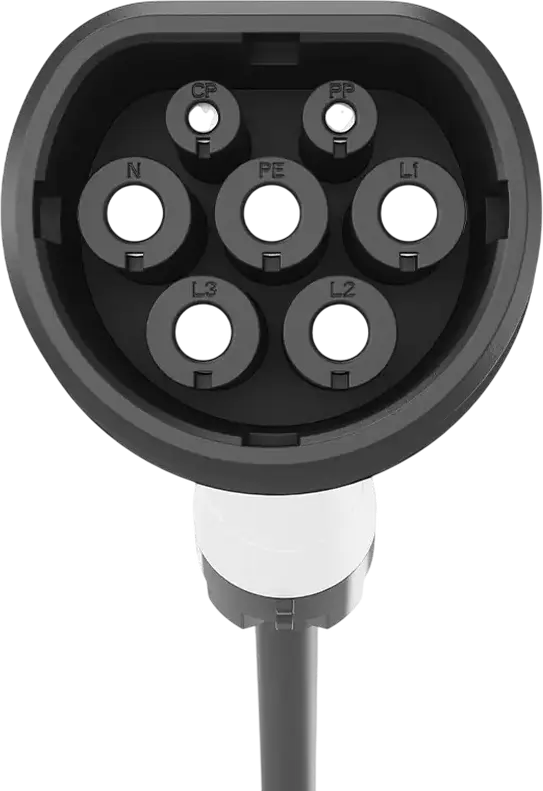 Cablu de Încărcare Vehicule Electrice Energenie EV-T2MF-11KW-8M Type 2 la Type 2, 11kW Trifazat 16A, Protecție IP55, Negru, 8m
