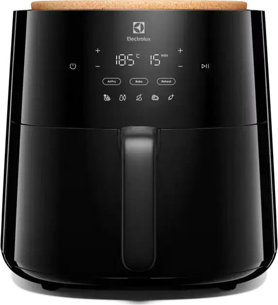 Frigitore cu Aer Electrolux EAF7B Seria 700, 1800W, Bol Antiaderent 6.8L, Control Digital Touch, Programe Predefinite, Negru