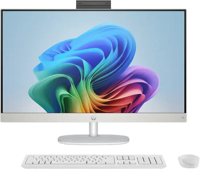 Computer All-in-One HP AI 27-ct2000ci, 27", AMD Ryzen AI 7 350, 16GB/1024GB, Windows 11 Home, Alb