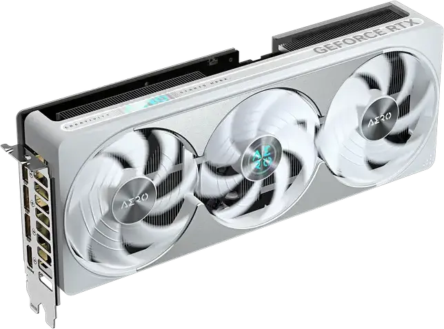 Placa Video Gigabyte GeForce RTX 5080 AERO OC 16GB GDDR7 GV-N5080AERO OC-16GD, 256-bit, PCI-E 5.0, Sistem Răcire cu 3 Ventilatoare, Alb/Argintiu