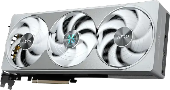 Placa Video Gigabyte GeForce RTX 5080 AERO OC 16GB GDDR7 GV-N5080AERO OC-16GD, 256-bit, PCI-E 5.0, Sistem Răcire cu 3 Ventilatoare, Alb/Argintiu