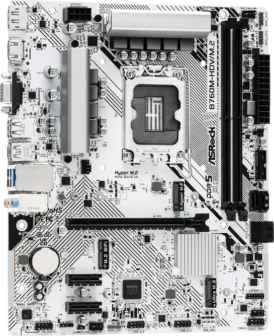 Placă de bază ASRock B760M-HDV/M.2, LGA1700, Intel B760, Micro-ATX