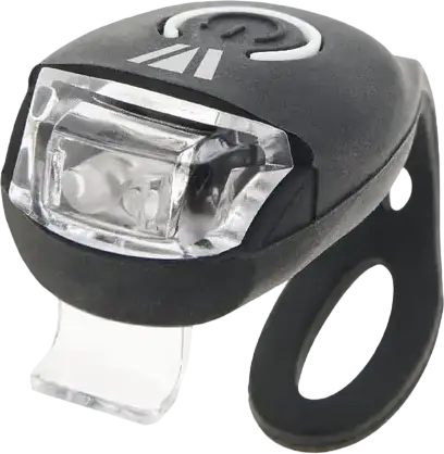 Newrban NEWMLIGHTK Front Bicycle and Scooter Light, IPX6 Waterproof Handlebar Lantern, Battery Powered, Plastic and Rubber, Black