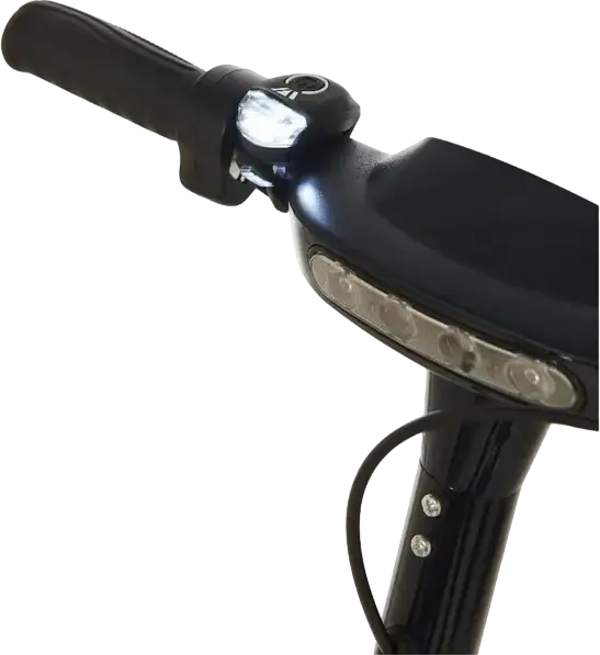 Newrban NEWMLIGHTK Front Bicycle and Scooter Light, IPX6 Waterproof Handlebar Lantern, Battery Powered, Plastic and Rubber, Black