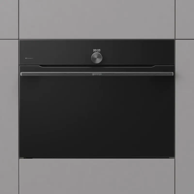 Gorenje BCM4058B Built-in Compact Microwave Oven with Grill and Convection, 50L, VisionPlus TFT Color Screen, ConnectLife, Black, 59.5x45.5x54.6 cm