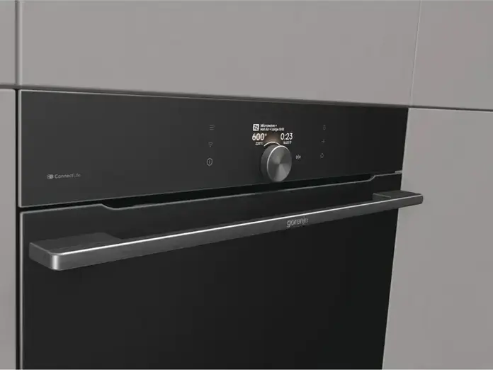 Gorenje BCM4058B Built-in Compact Microwave Oven with Grill and Convection, 50L, VisionPlus TFT Color Screen, ConnectLife, Black, 59.5x45.5x54.6 cm