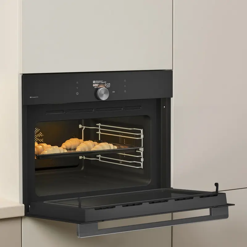 Gorenje BCM4058B Built-in Compact Microwave Oven with Grill and Convection, 50L, VisionPlus TFT Color Screen, ConnectLife, Black, 59.5x45.5x54.6 cm