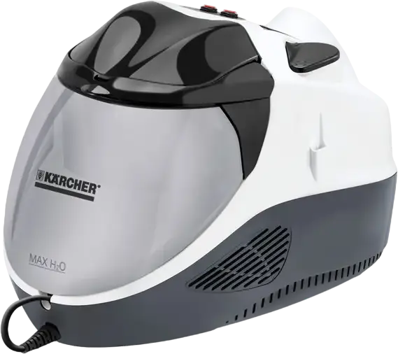 Karcher SV 7 3-in-1 Steam Vacuum Cleaner, 2200W, 4 bar Pressure, Water and HEPA Filter, 4-Level Suction and 5-Level Steam Control, White/Grey