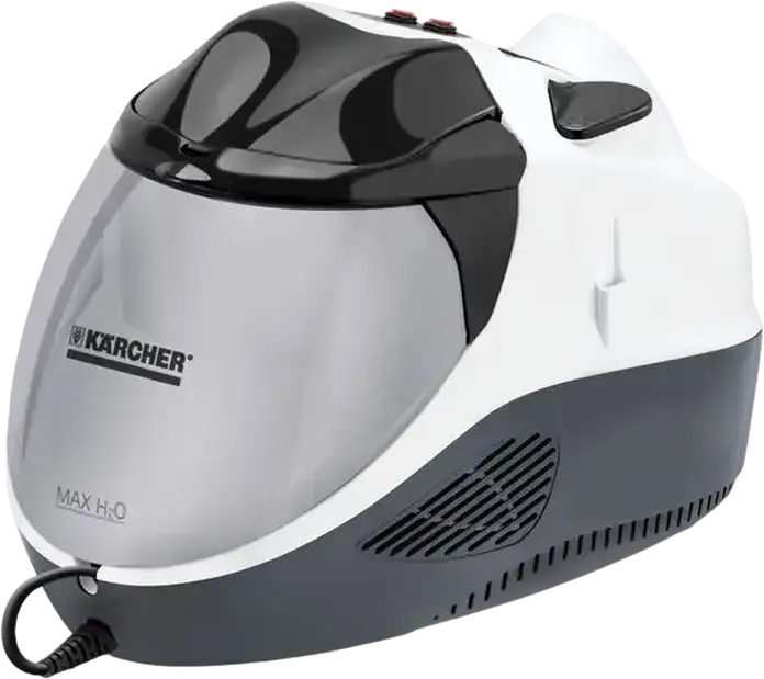Karcher SV 7 3-in-1 Steam Vacuum Cleaner, 2200W, 4 bar Pressure, Water and HEPA Filter, 4-Level Suction and 5-Level Steam Control, White/Grey