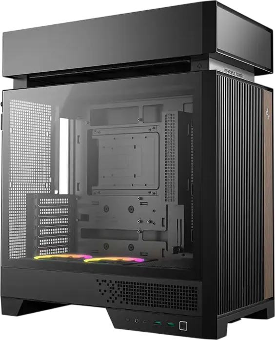 Корпус для ПК Deepcool CL660 Midi-Tower, Цвет: черный, закаленное стекло, сетчатая передняя панель, ATX/mATX/Mini-ITX, ARGB вентиляторы, USB Type-C, сталь и ABS