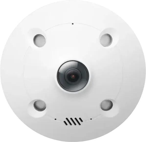 TP-Link VIGI InSight S655I 5MP IP Fisheye Network Camera, 360° Panoramic View, Two-Way Audio, H.265+, IK10 Vandal Resistant, microSD Slot, White