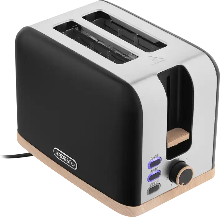 Toaster Ardesto T-F420BWD, Negru | Oțel inoxidabil