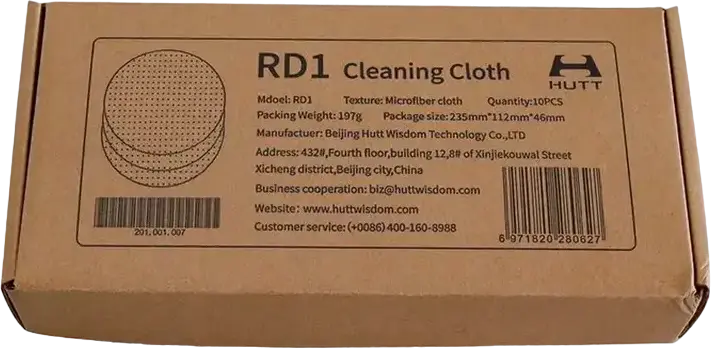 HUTT RD1 Replacement Microfiber Cleaning Cloths for Window Cleaning Robots, 142mm Grey Pads Compatible with HUTT DDC55, C65, DDC56, C7