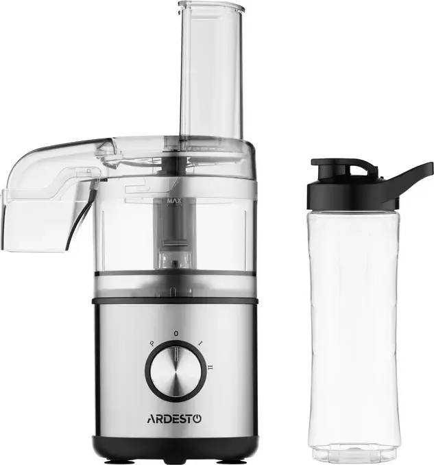 Ardesto SBG-MF400B Multifunctional Stationary Blender 400W, 1L Bowl, Stainless Steel Blades, Chopper and Grinder, Pulse Mode, Silver-Black