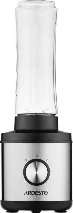 Ardesto SBG-MF400B Multifunctional Stationary Blender 400W, 1L Bowl, Stainless Steel Blades, Chopper and Grinder, Pulse Mode, Silver-Black