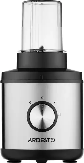 Ardesto SBG-MF400B Multifunctional Stationary Blender 400W, 1L Bowl, Stainless Steel Blades, Chopper and Grinder, Pulse Mode, Silver-Black
