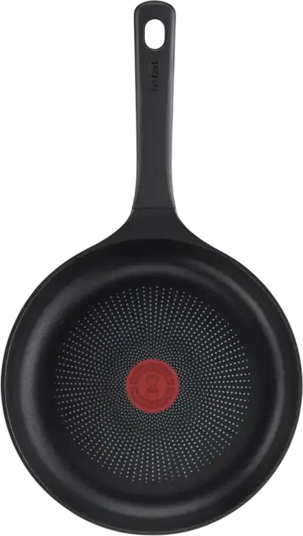 Tefal G6120444 Trattoria Pro Frying Pan, 24 cm, Cast Aluminium with Titanium 2X Non-Stick Coating, Thermo-Spot Heat Indicator, Induction Compatible, Black