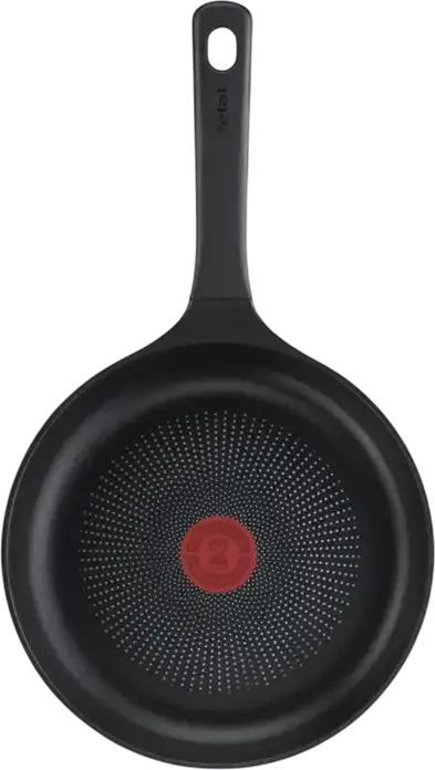 Tefal G6120444 Trattoria Pro Frying Pan, 24 cm, Cast Aluminium with Titanium 2X Non-Stick Coating, Thermo-Spot Heat Indicator, Induction Compatible, Black