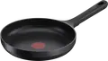 Tefal G6120444 Trattoria Pro Frying Pan, 24 cm, Cast Aluminium with Titanium 2X Non-Stick Coating, Thermo-Spot Heat Indicator, Induction Compatible, Black