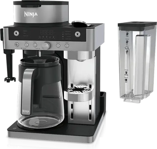 Ninja Prestige DualBrew System CFN803EU 2-in-1 Coffee Maker, Filter & Capsule Espresso, 19 Bar Pump, 1.8L Tank, Integrated Milk Frother, 1500W