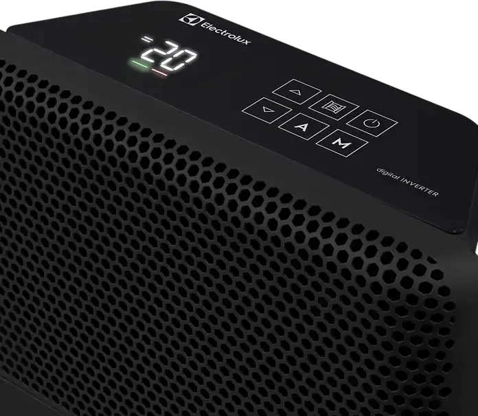 Convector Electric Electrolux ECH/AT-2003 3AI-W BI EEC, 2000W, Tehnologie Digital Inverter, Display LED, Telecomandă, Element Monolit, 25m2, Negru