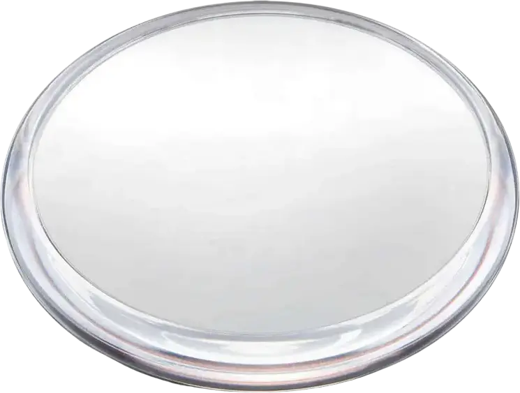 BaByliss 9450E Table Cosmetic Mirror with LED Lighting, 10x Removable Magnifying Mirror, 3-Stage Intensity, Pulse Base Light, Pink, 18.5cm Main Mirror