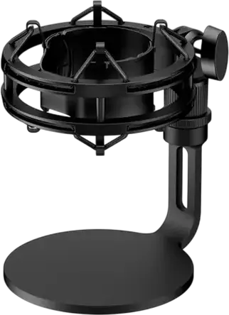 HyperX QuadCast 2 S USB Condenser Microphone, 32-bit/192kHz, 4 Polar Patterns, RGB Lighting, Tap-to-Mute, Shock Mount, USB-C, Black - 9A273AA