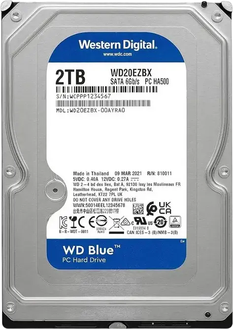 Unitate HDD Western Digital WD Blue, 3.5", 2 TB <WD20EZBX>